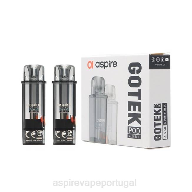 Aspire Vape Lisbon - Aspire gotek pod (edição recarregada de 4,5 ml) compatível com gotek x e gotek s Z20F232